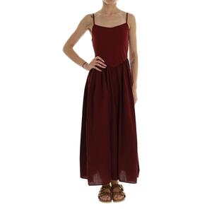 ABITO IN COTONE BORDEAUX